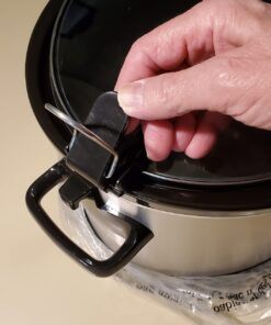 Crock-Pot 7 Quart Portable Programmable Slow Cooker with Timer and Locking Lid, Stainless Steel 68 61IOtw5P7wL