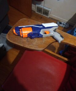 Nerf Disruptor Elite Blaster - 6-Dart Rotating Drum, Slam Fire, Includes 6 Official Nerf Elite Darts - for Kids, Teens, Adults, (Amazon Exclusive) Classic 32 61IRKlghAVL