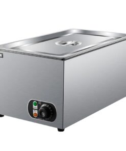 VEVOR Steam Table Warmer, 27 Qt Commercial, Full Size Countertop Food Warmer, Stainless Steel Electric, 1000W Buffet Food Warmer with Lid for Catering and Restaurant 27Qt 19 61IRRIiowhL
