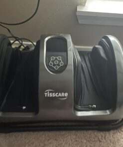 TISSCARE Shiatsu Massage Foot Massager Machine - Improves Blood Flow Circulation, Deep Kneading & Tissue with Heat/Remote, Neuropathy, Plantar Fasciitis, Diabetics, Pain Relief Upgrade Gray 45 61ITxw9jMlL