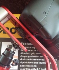 AFUNTA Pro Handheld Video DSLR Camera Stabilizer Steady Compatible GoPro Cannon Nikon Sony Camera Cam Camcorder DV Smartphone up to 2.1 lbs with Smooth Pro Steady Glide -Red/Silver/Black 31 61IUfP1arJL