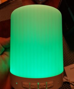 Elecstars Touch Bedside Lamp - with Bluetooth Speaker, Dimmable Color Night Light, Outdoor Table Lamp with Smart Touch Control, Best Gift for Men Women Teens Kids Children Sleeping Aid 66 61IVSXLAIqL