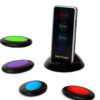 JTD Wireless RF Item Locator/Key Finder with LED flashlight and base support. With 4 Receivers Key Finder-Wireless key RF locator, Remote Control, Pet, Cell, Wireless RF Remote Item, Wallet Locator. (4 Receivers)