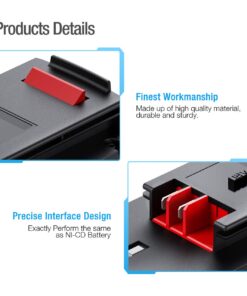 Powerextra 6.0Ah 18 Volt HPB18-OPE Lithium Replacement Battery for Black&Decker A1718 A18NH HPB18 HPB18-OPE (1 Pack) 19 61IWewTMZ0L