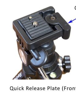 RetiCAM Tabletop Tripod with 3-Way Pan/Tilt Head, Quick Release Plate and Carrying Bag for Phones, Cameras and Spotting Scopes - MT01 Mini Tripod, Aluminum, Black 31 61IX3t tdwL