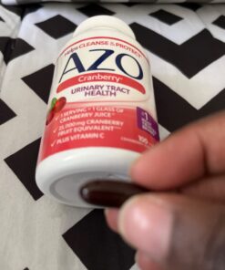 AZO Cranberry Urinary Tract Health Supplement, 1 Serving = 1 Glass of Cranberry Juice, Sugar Free Cranberry Pills, Non-GMO 100 Softgels 100 Count (Pack of 1) 51 61IX5sA4BAL
