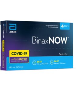 BinaxNOW COVID-19 Antigen Self Test, 1 Pack, 4 Tests Total, COVID Test With 15-Minute Results Without Sending to a Lab, Easy to Use at Home 4 Test Total 20 61IXTQ5zNbL
