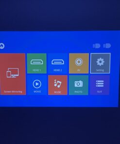 Projector with WiFi and Bluetooth, ASAKUKI Native 1080P 4K Support 450 ANSI Outdoor Movie Proyector, Indoor Home Theater w/ Portable Bag, Compatible w/ Sticks/Phone/iphone/Laptop 42 61IY9nMmUsL