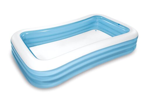 INTEX 58484EP Swim Center Inflatable Family Pool: 277 Gallon Capacity – 120" x 72" x 22" – Blue