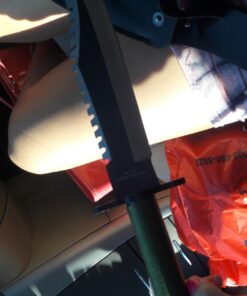 K EXCLUSIVE Amazon Jungle Survival Knife and Sheath - Stainless Steel Sawback Blade, Cord-Wrapped Handle, Built-In Compass, Survival Kit, Capable Wilderness Tool - Length 13" Jungle Survivor 11 61IZ3 AB9dL