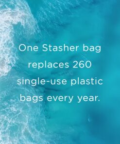 Stasher Reusable Silicone Storage Bag, Food Storage Container, Microwave and Dishwasher Safe, Leak-free, Sandwich, Clear Single 40 61IZgltL7dL