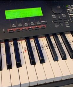 QMG Piano Stickers for 49/61/ 76/88 Key Keyboards – Transparent and Removable; Made in USA Sticker 41 61Ia2E3wF9L