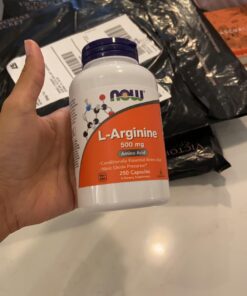 NOW Supplements, L-Arginine 500 mg, Nitric Oxide Precursor*, Amino Acid, 250 Veg Capsules 250 Count (Pack of 1) 32 61Ia8pYrVfL