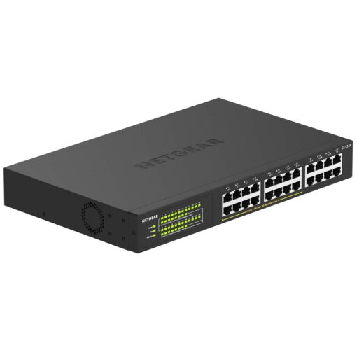 NETGEAR 24-Port Gigabit Ethernet Unmanaged PoE+ Switch (GS324P) - with 16 x PoE+ @ 190W, Desktop or Rackmount 24 port | 16xPoE+ 190W