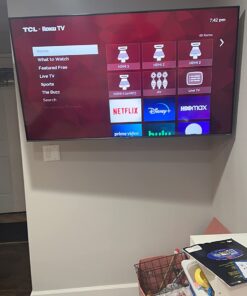 TV Wall Mount Full Motion Articulating Swivel Extension for Most 26-65 Inch Flat Curved TVs with Max VESA 400x400mm up to 88lbs, Wall Mount TV Bracket fits 12,16 inch Wood Stud by Pipishell 44 61Ifwru ZwL