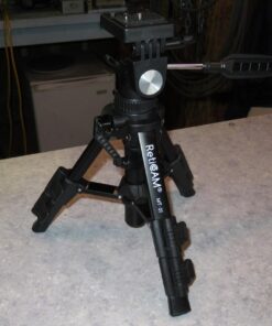 RetiCAM Tabletop Tripod with 3-Way Pan/Tilt Head, Quick Release Plate and Carrying Bag for Phones, Cameras and Spotting Scopes - MT01 Mini Tripod, Aluminum, Black 44 61IgB4DEP3L