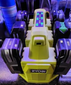 RYOBI P135 18V One+ 6 Port Lithium Ion Battery Supercharger (18V Batteries Not Included/Charger Only) 16 61IiFmBZRLL