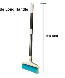 UKEENOR Sticky Resuable Tapeless Lint Roller Cat Dog Hair Remover With Long Handle Washable Tool Pet Shedding Brush Cleans your Suit/Sofa 3 Diffrent Size One Set 11 61IiIn YL