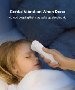 iHealth No-Touch Forehead Thermometer, Infrared Digital Thermometer for Adults and Kids, Touchless Baby Thermometer, 3 Ultra-Sensitive Sensors, Large LED Digits, Quiet Vibration Feedback, Non Contact White 31 61IjGAIAPNL