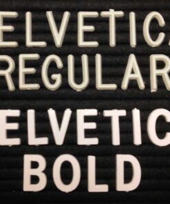 Alternative view of 3/4" Helvetica Bold White Tabbee Plastic Letter Set