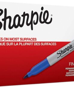 Sharpie 30003 Permanent Markers, 2 Packs of 12 Markers Each for a Total of 24 Markers, Blue; Alcohol-based Ink is Quick-drying and Nontoxic; Durable Ink is Fade-resistant and Water-resistant 8 61Ik2hntLL