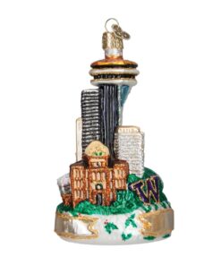 Old World Christmas Cities, Places and Landmarks Glass Blown Ornaments for Christmas Tree Seattle Skyline 10 61Ik43QhmXL