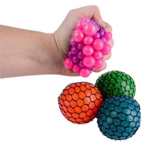 Rhode Island Novelty 3 Inch Neon Mesh Squeeze Ball, One per Order