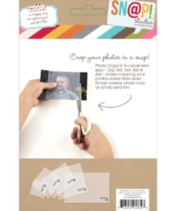 Sn@P! Photo Crops 5/Pkg-Square & Rectangle