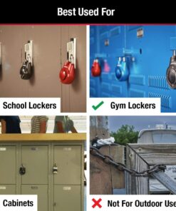 Master Lock Directional Combination Lock, Set Your Own Directional Lock, Combination Lock for Gym and School Lockers, 1500iD Colors may vary 22 61InAF174L