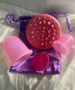 Anti Cellulite Vacuum 2 Cups Set Medical Silicone with Cellulite Massager Remover and Exfoliating Facial Brush for Perfect Body 25 61IobNVhpzL