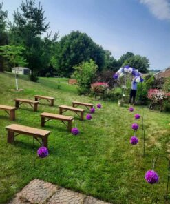 Ashman Shepherds Hook 10 Pack Black, 35 Inches Tall, Made of Premium Metal for Hanging Solar Light, Bird Feeders, Mason Jars, Garden Stake and Wedding Décor. 35 61IrbanImPL