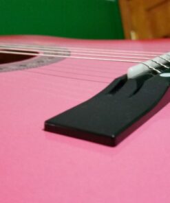 Best Choice Products 38in Beginner All Wood Acoustic Guitar Starter Kit w/Gig Bag, Digital Tuner, 6 Celluloid Picks, Nylon Strings, Capo, Cloth, Strap w/Pick Holder - Pink 29 61Is0OQP5QL