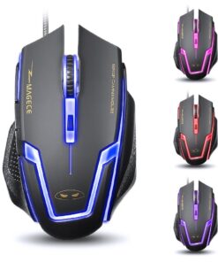 Magece G1 Professional Ergonomic Opticcal USB Wired Computer Gaming Mouse, 4 DPI Adjustment Levels, 6 Button, Breathing Light for PC Mac in Black 20 61Is6kmpnbL