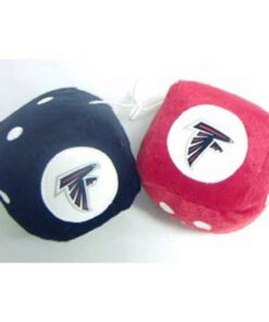 NFL Fuzzy Dice Atlanta Falcons 3" Team Colors