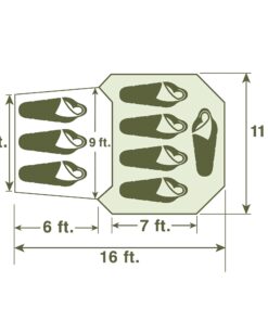 Wenzel Klondike 8 Person Water Resistant Tent with Convertible Screen Room for Family Camping Grey/Taupe 50 61IvCCtyKbL