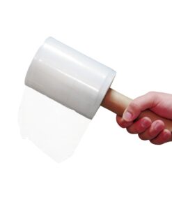 Industrial Grade Stretch Film Hand Roll Stretch Wrap • 5" X 1000 Feet Strong 80 Gauge • with Extended Handle • Clear • Helps Keep Shipments Safe and Secure • Clean Removal 1 pack 9 61IvUq QL