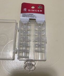SINGER 06543 Class 15J Bobbins, Transparent, 12-Count 1 Count (Pack of 1) 19 61Ix2OzBOdL