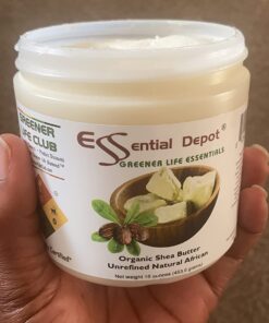 Essential Depot Shea Butter - Grade A - 16 oz - 1 lb - Organic - Unrefined - In resealable safety sealed HDPE Jar 20 61IxU3mlTXL