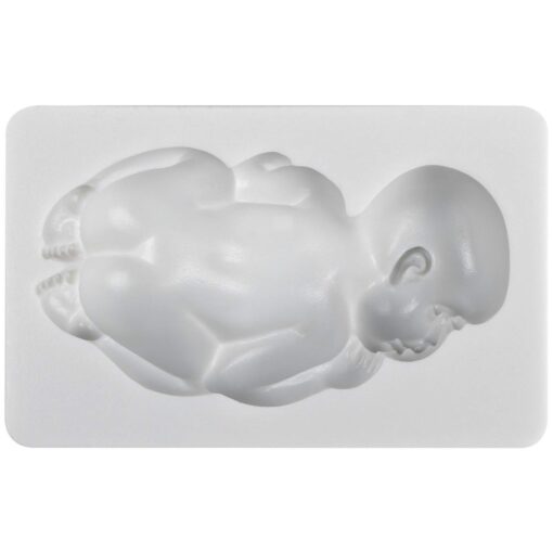 Funshowcase Large Sleeping Baby Silicone Mold for Cake Decoration Candy Soap Making Large 3.7x1.7inch