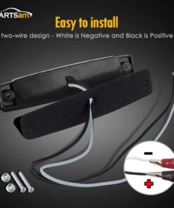 Partsam 5 Pcs 3.8" 6 LED White Side Marker Clearance Light for Trailer Trucks RV Camper Motorcycles, Utility Boat Marine Interior Strip Light Courtesy/Deck Light for Pontoon Kayak Yacht Sailboat 12V 17 61IyTwJM9cL