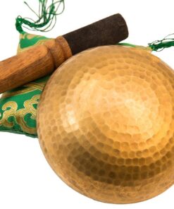 Alternative view of Tibetan Singing Bowl Set By YAK THERAPY- Hand Crafted Meditation, Chakra Healing Peace and Mindfulness Bowl with Mallet, Silk Cushion & Bag, 4.5 inch Bowl Made in Nepal includes Gift Ebook by Email