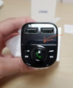 Handsfree Call Car Charger,Wireless Bluetooth FM Transmitter Radio Receiver,Mp3 Audio Music Stereo Adapter,Dual USB Port Charger Compatible for All Smartphones,Samsung Galaxy,LG,HTC,etc. 56 61IzSLlDJQL