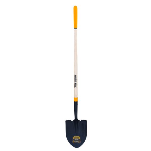 True Temper 2585600 Round Point Forged Shovel with Hardwood Handle and Comfort Step, 57-Inch 57 in. Hardwood Handle Round Point Shovel