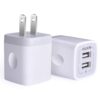 USB Wall Charger, Charger Adapter, AILKIN 2-Pack 2.1A Dual Port Quick Charger Plug Cube for iPhone 15 14 13 12 11 Pro Max 10 SE X 8 7 Plus Samsung Galaxy S23 S22 Power Block Fast Charging Box Brick White 53 61IzoXtiNmL