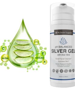 Structured Colloidal Silver Gel with Aloe Vera, for Burns, Wounds, Sores and Eczema - Strong Pure 30ppm pH Balanced 1 14 61J Fc6tQnL