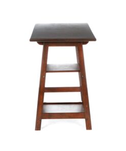 SEI Furniture Langston Spacious A Frame 2 Fixed Shelves Desk, Espresso 28 61J RDrubL