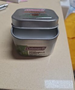 Coleman Pine Scented Citronella Candle with Wooden Crackle Wick - 6 oz Tin Pine Scent 35 61J0m5PYduL