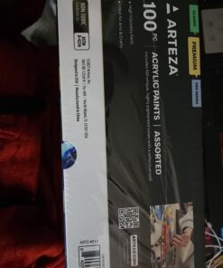 Arteza Acrylic Paint Set, 100 Colors, 0.41 fl Oz /12ml Tubes of Craft Paint, Heavy-Body, Glossy Finish, Colorful Addition to Your Art Supplies 100 x 12ml (0.41 fl oz) Craft 55 61J13GCXo4L