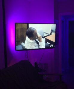 Vansky Led Strip Lights, Bias Lighting for 40-60 inch TV 6.6ft RGB USB Powered LED Light Strip with Remote,TV Backlight Kit for Flat Screen TV,PC 55 61J1UX0FmlL