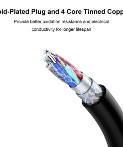 Coomoors USB to 3.5mm Jack Audio Adapter, Male AUX Audio Jack to USB 2.0 Male Charge Cable Adapter Cord for iPod Shuffle MP3 Player Headphones Speakers and Other Devices(3.3FT) 1 10 61J1tf8HDSL